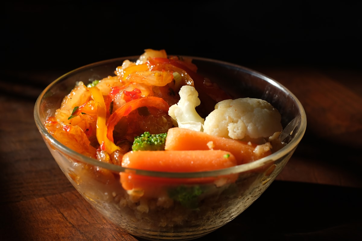 Seasonal vegetables prepared multiple ways
